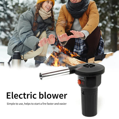 Portable BBQ Fire Bellows – Aluminum Hand Blower for Grilling, Camping & Picnics