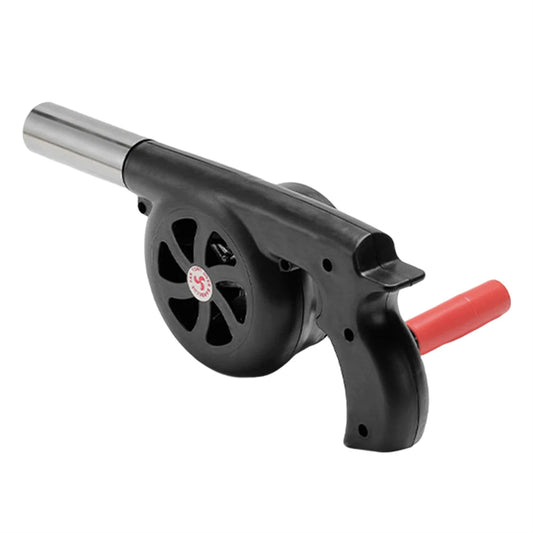 GRILLBLOW – Portable Hand Crank BBQ Fan for Outdoor Cooking
