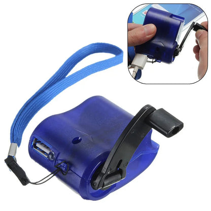 HandCrank Charge – Portable USB Emergency Charger for Outdoor Survival