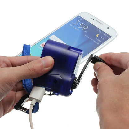 HandCrank Charge – Portable USB Emergency Charger for Outdoor Survival