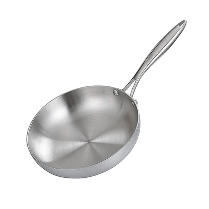 Premium Kitchenware - 304 Stainless Steel Frying Pan for Induction & Gas Stoves 7