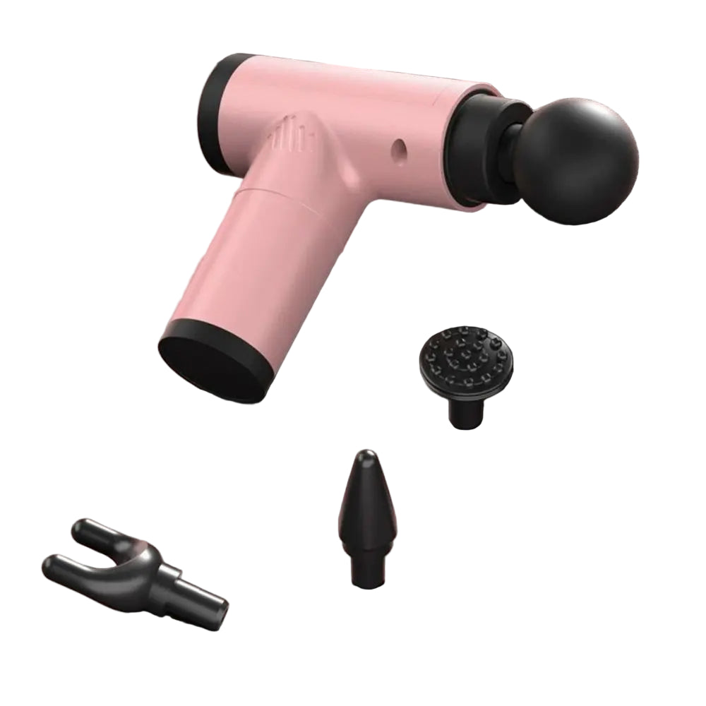 PulsePro Mini – Compact Fascia Gun with 6 Speed Levels & 4 Massage Heads