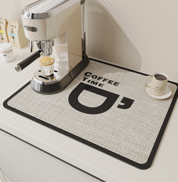 SwiftSoak Keukenmat - Sneldrogend Diatomiet-oppervlak voor een hygiënische, opgeruimde keuken