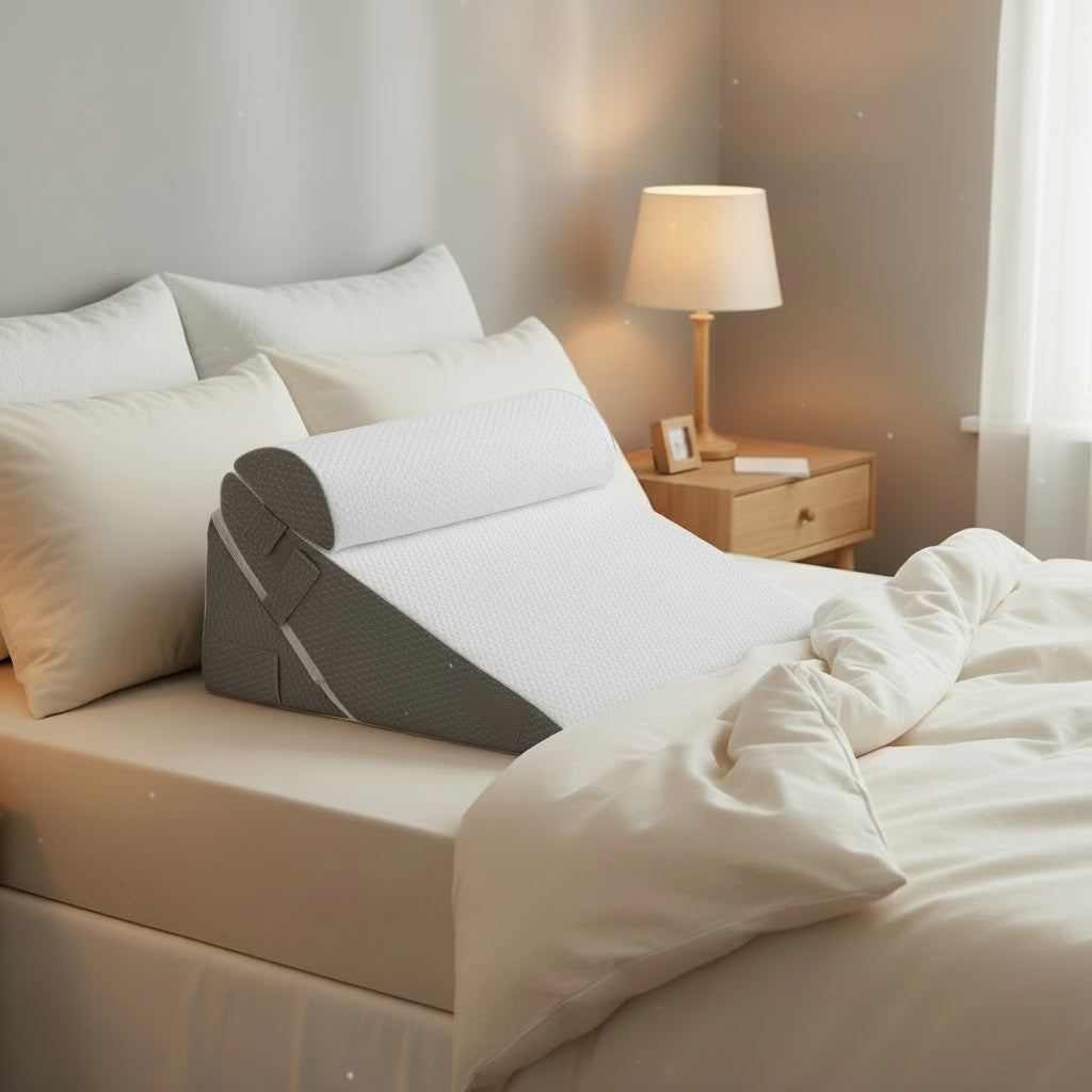 RESTWEDGE – Adjustable Memory Foam Wedge Pillow for Back and Leg Support with Portable Design 0