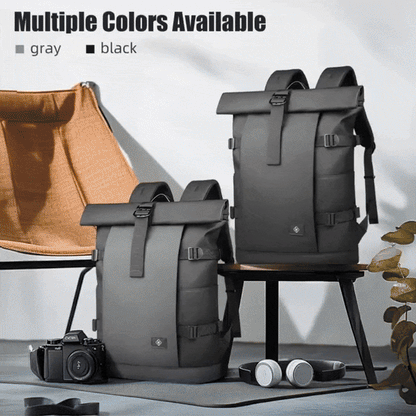 ROLLTRAIL Rolltop Backpack – Expandable 17" Laptop Bag, Waterproof, Anti-Theft, Outdoor & Travel-Ready