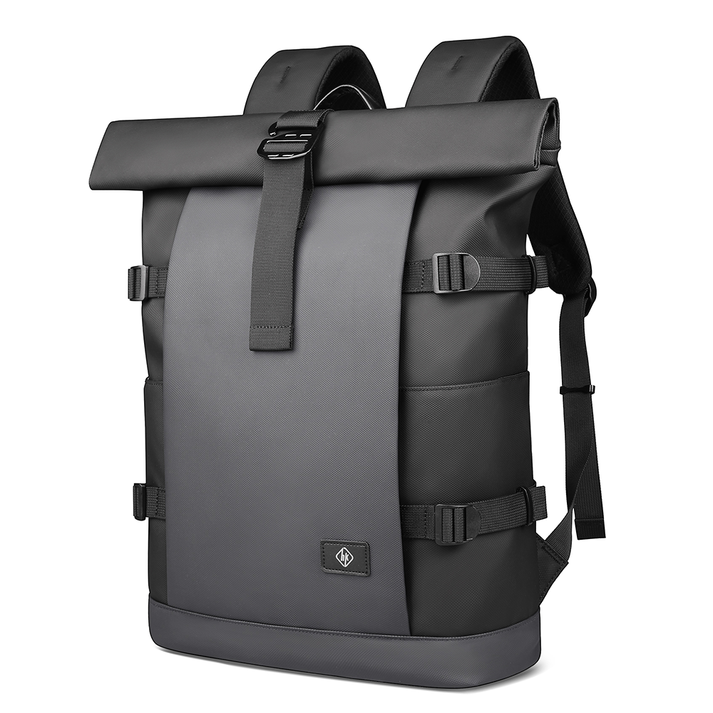 ROLLTRAIL Rolltop Backpack – Expandable 17" Laptop Bag, Waterproof, Anti-Theft, Outdoor & Travel-Ready