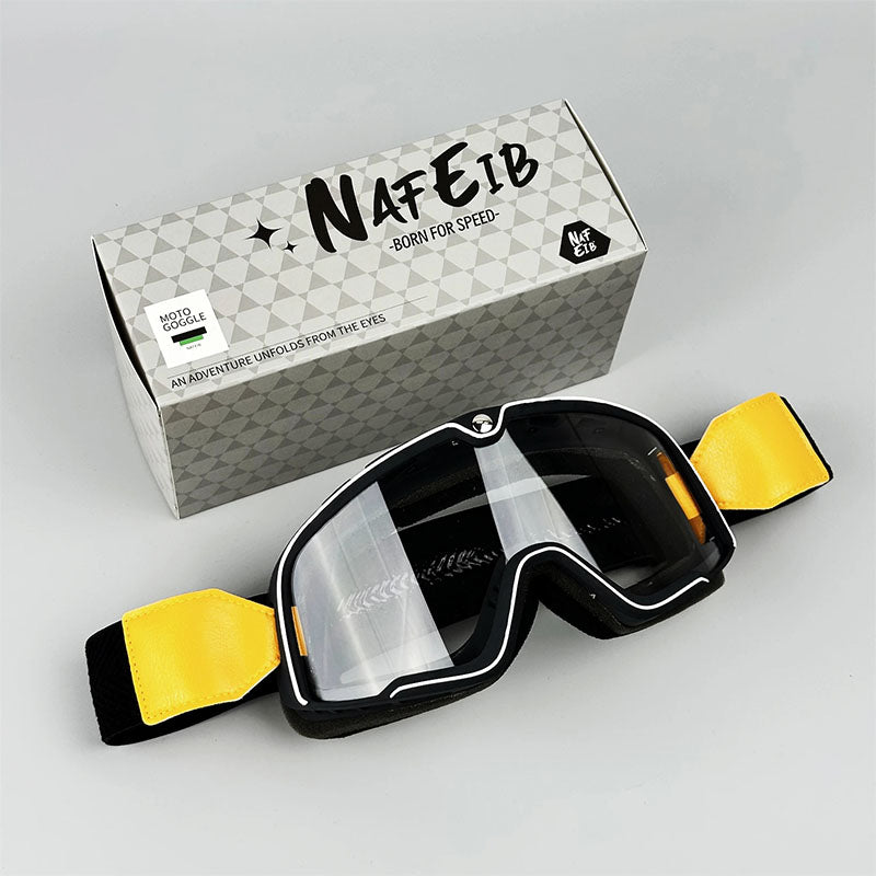 RETRO RIDE GOGGLES – Vintage Motorcycle Eyewear with 100% UV Protection