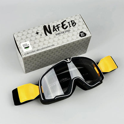 RETRO RIDE GOGGLES – Vintage Motorcycle Eyewear with 100% UV Protection
