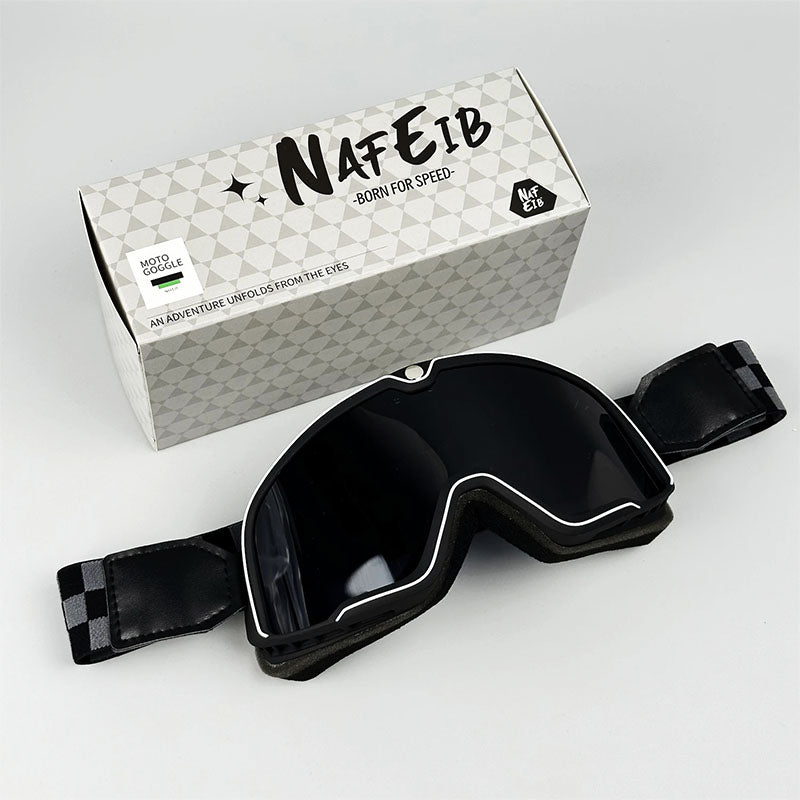 RETRO RIDE GOGGLES – Vintage Motorcycle Eyewear with 100% UV Protection