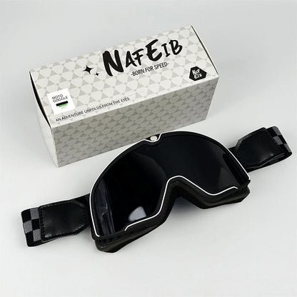 RETRO RIDE GOGGLES – Vintage Motorcycle Eyewear with 100% UV Protection