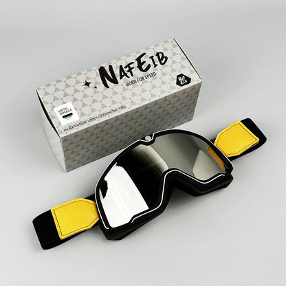 RETRO RIDE GOGGLES – Vintage Motorcycle Eyewear with 100% UV Protection