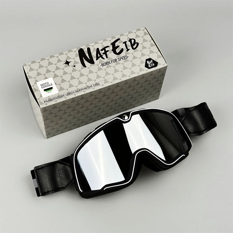 RETRO RIDE GOGGLES – Vintage Motorcycle Eyewear with 100% UV Protection