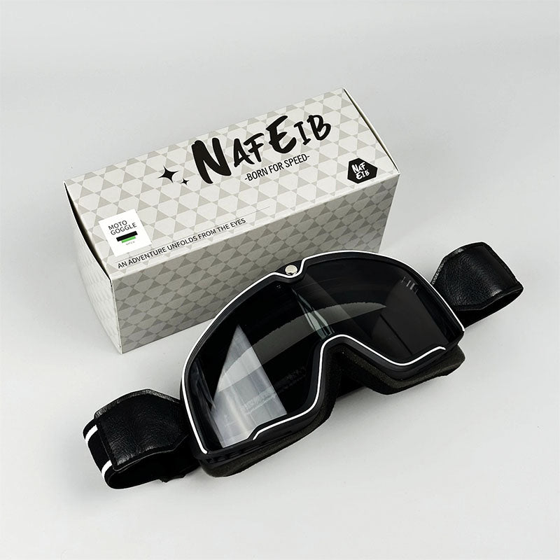 RETRO RIDE GOGGLES – Vintage Motorcycle Eyewear with 100% UV Protection