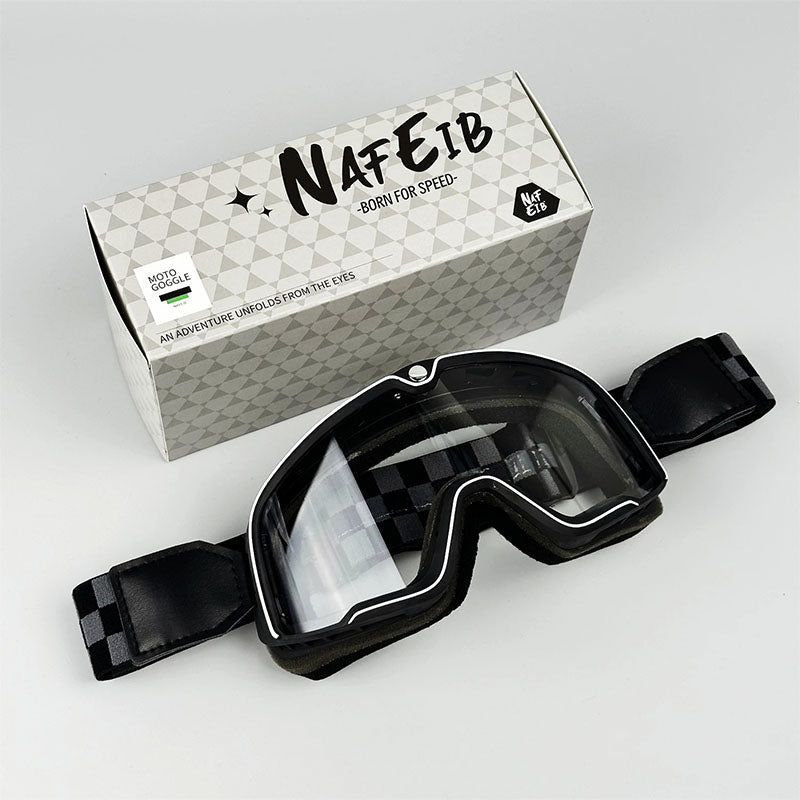 RETRO RIDE GOGGLES – Vintage Motorcycle Eyewear with 100% UV Protection