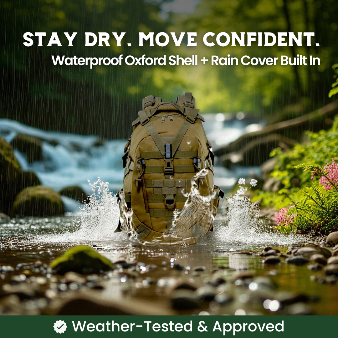 ROVEX 40L – Tactical Backpack with MOLLE System & Water-Resistant Design
