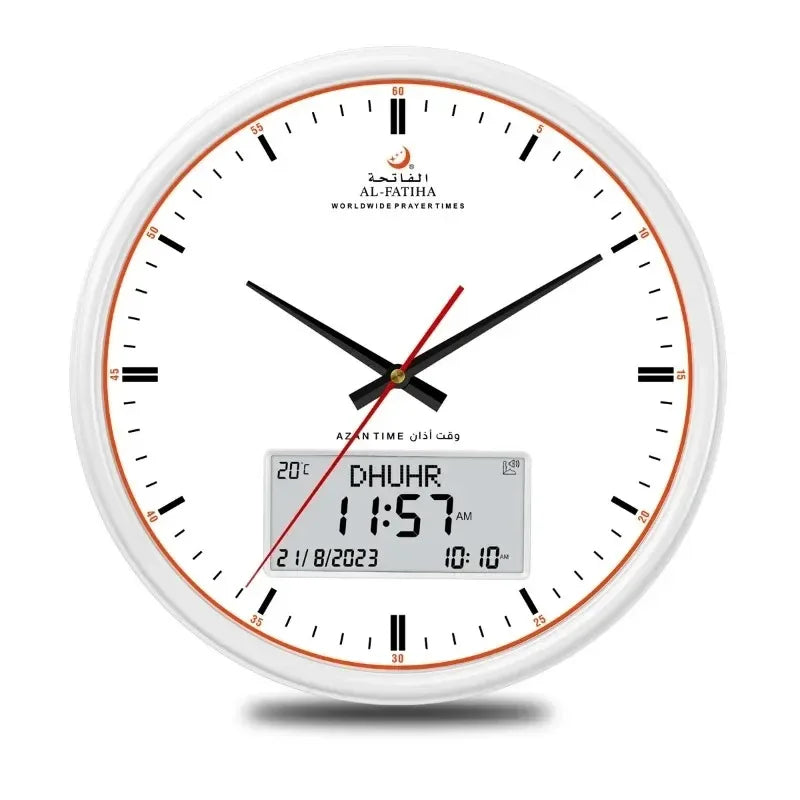 Horloge de prière Zamora Time - Heures de prière mondiales automatiques avec alarme Azan et design élégant