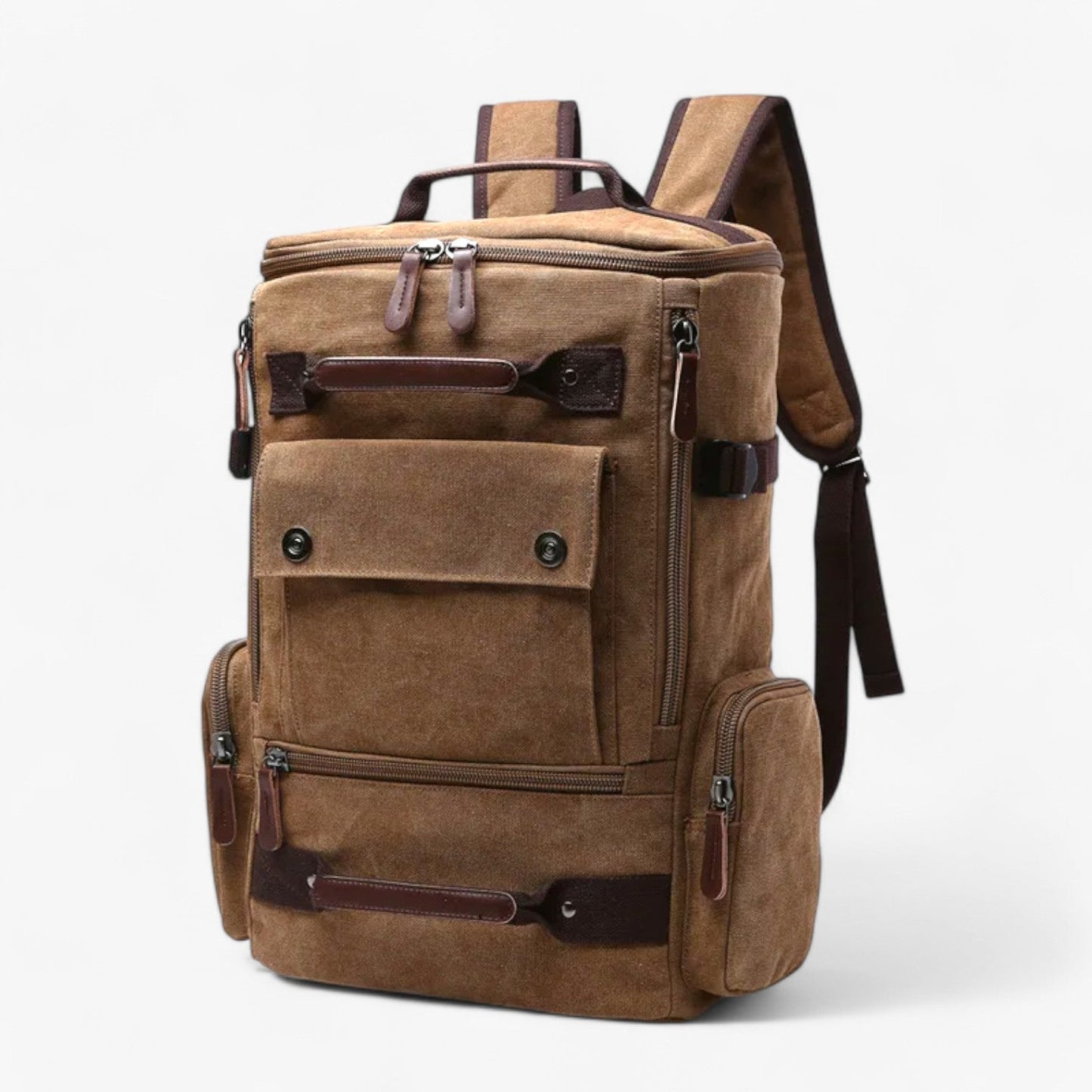 VintageCanvas Backpack – Durable Vintage Style with Laptop Compartment for Work, School, and Travel