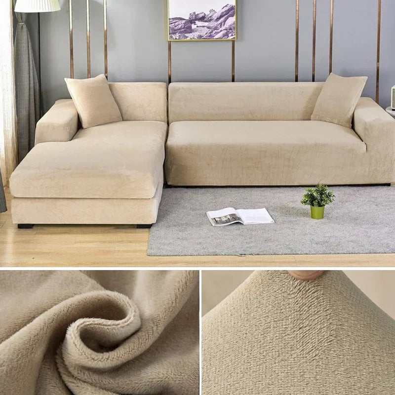 Samtlux Fluwelen Bankovertrek - Elegante Stretch Fit voor Luxueus Comfort en Bescherming