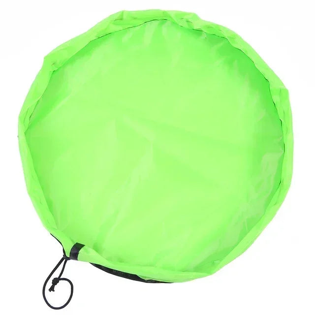 Speelgoedkussen en organizer - 2-in-1 speelmat en opbergtas - duurzame Oxford stof - lichtgewicht en draagbaar - oplossing voor de kinderkamer
