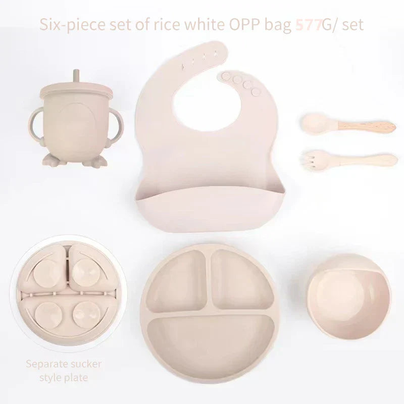 SOFTBITE - Set completo di alimentazione in silicone per imparare a mangiare senza stress