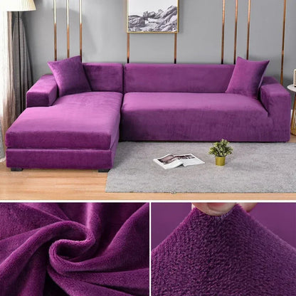 Samtlux Fluwelen Bankovertrek - Elegante Stretch Fit voor Luxueus Comfort en Bescherming
