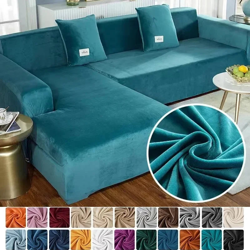 Samtlux Fluwelen Bankovertrek - Elegante Stretch Fit voor Luxueus Comfort en Bescherming