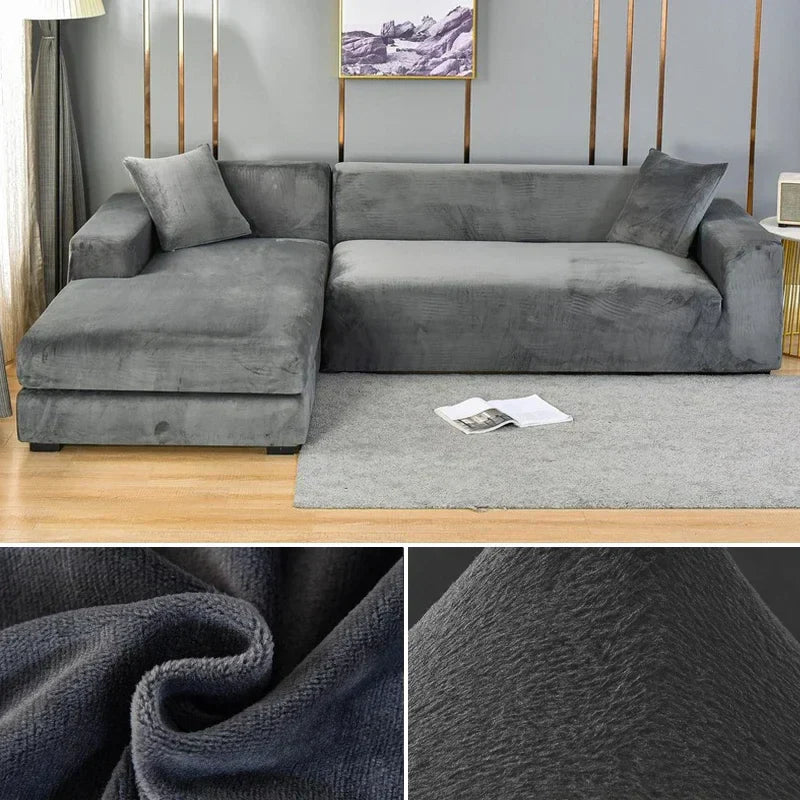 Samtlux Fluwelen Bankovertrek - Elegante Stretch Fit voor Luxueus Comfort en Bescherming