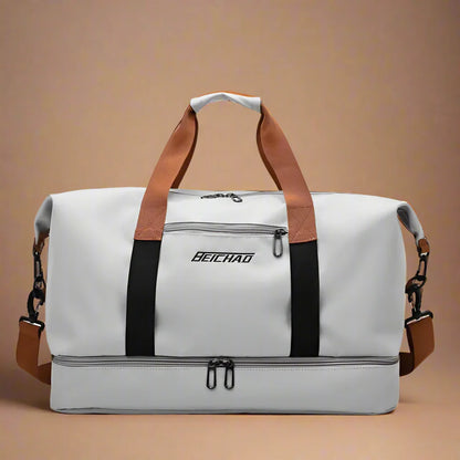 FlexFit Pro Duffel Bag - Wasserdichte Turn- und Reisetasche mit Schuhfach und Trocken-Nass-Trennung