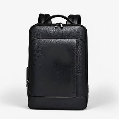 Elegant Leather Backpack with USB Port – Stylish and Functional for Work, Travel, and Daily Life
