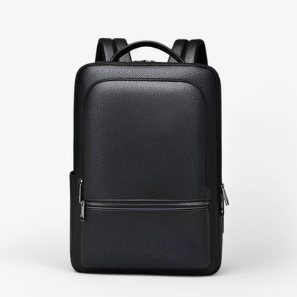 Elegant Leather Backpack with USB Port – Stylish and Functional for Work, Travel, and Daily Life