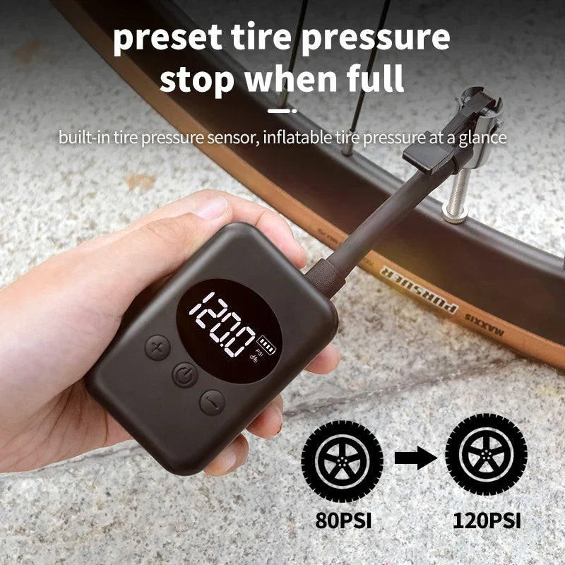 MiniPump 150 – Wireless bicycle pump with 150 PSI for MTB & outdoor