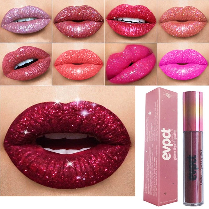  Diamond lip - waterproof lipstick with intensive shine and glitter-5