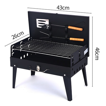 Grillmate Fold - Maleta-grill de acero plegable para jardín, camping y barbacoa al aire libre