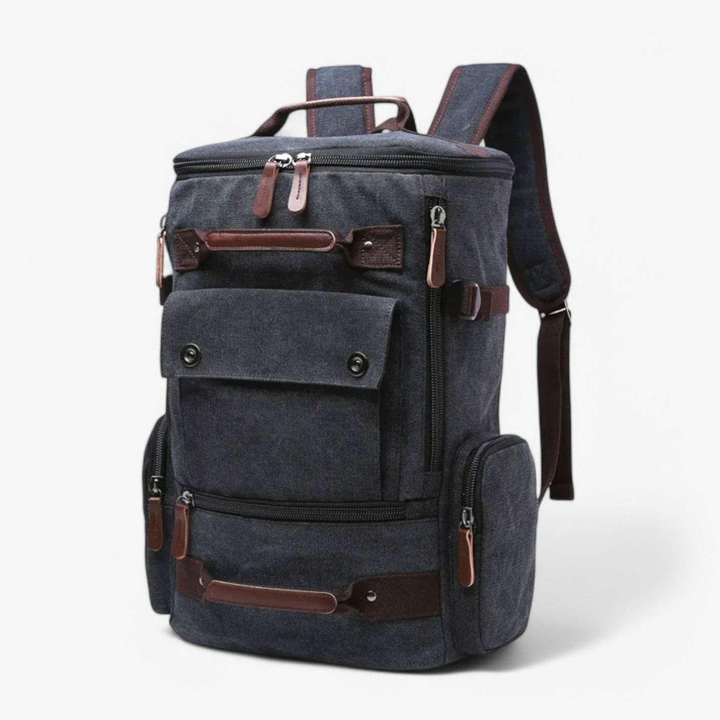 VintageCanvas Backpack – Durable Vintage Style with Laptop Compartment for Work, School, and Travel
