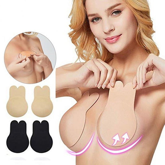  Selbstadhesive push -up pads for a full cleavage - waterproof & reusable (2 couples)-1