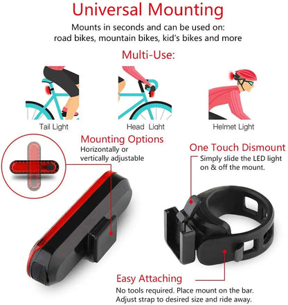 BikeLite - USB-fietsachterlicht voor maximale zichtbaarheid & veiligheid