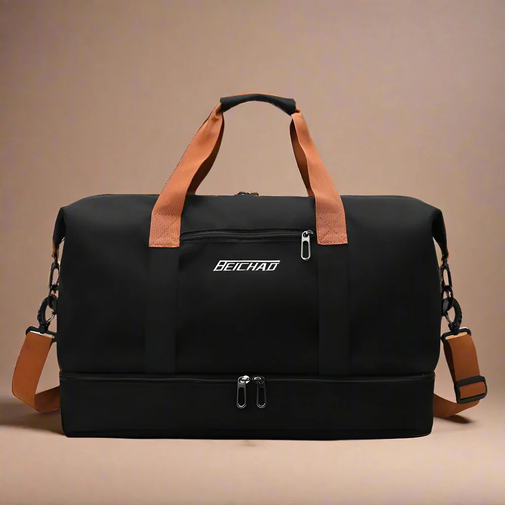 FlexFit Pro Duffel Bag - Wasserdichte Turn- und Reisetasche mit Schuhfach und Trocken-Nass-Trennung