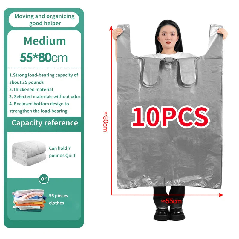 Large Capacity Storage Bags – Durable HDPE Protection for Clothing, Toys, and Linen