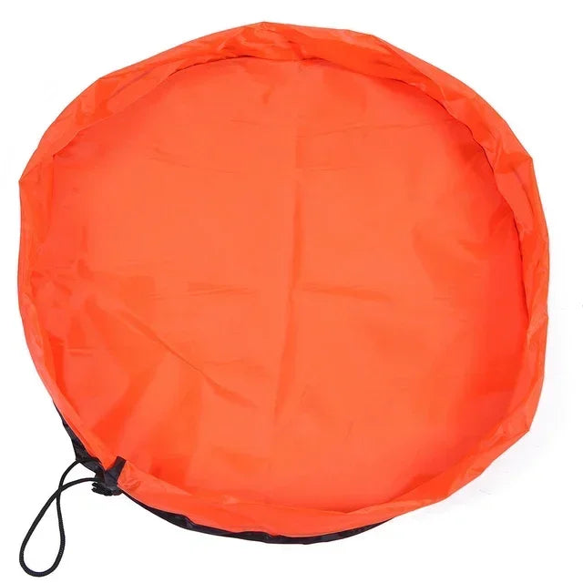 Speelgoedkussen en organizer - 2-in-1 speelmat en opbergtas - duurzame Oxford stof - lichtgewicht en draagbaar - oplossing voor de kinderkamer