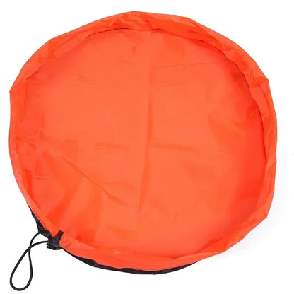 Speelgoedkussen en organizer - 2-in-1 speelmat en opbergtas - duurzame Oxford stof - lichtgewicht en draagbaar - oplossing voor de kinderkamer