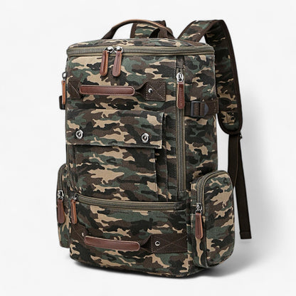 VintageCanvas Backpack – Durable Vintage Style with Laptop Compartment for Work, School, and Travel
