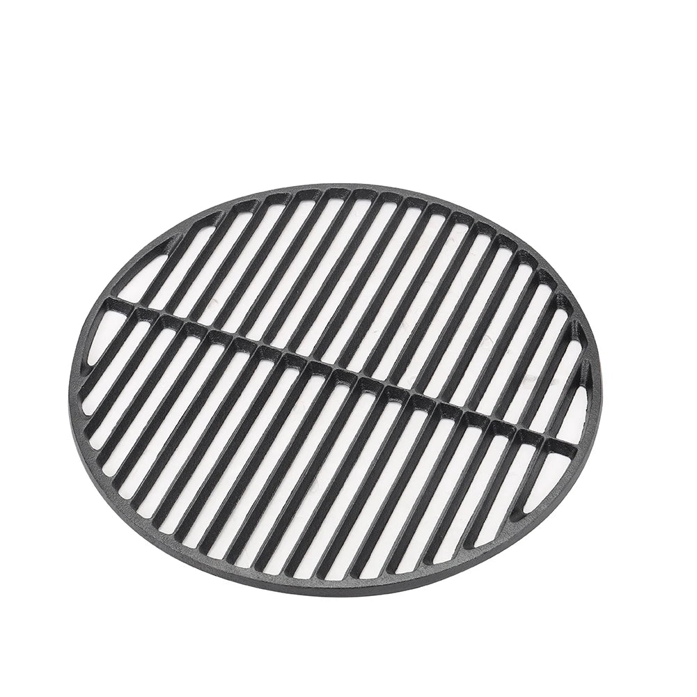 GRILLMASTER - Circular Cast Iron Grilling Grate Dual Side BBQ Searing Rack