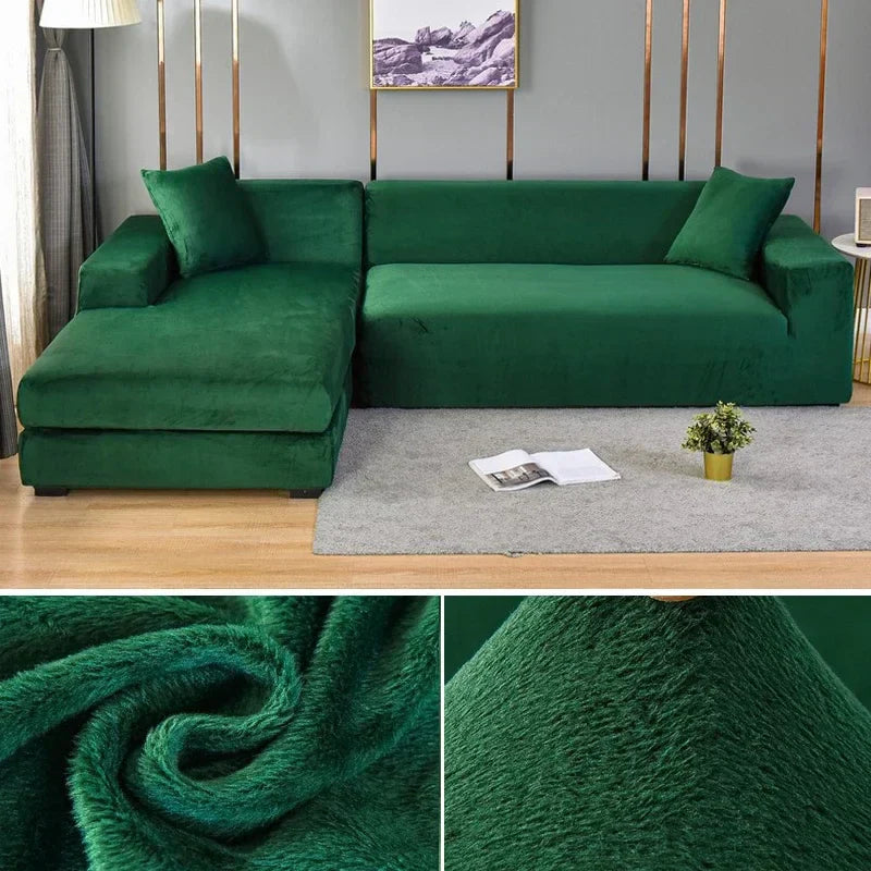Samtlux Fluwelen Bankovertrek - Elegante Stretch Fit voor Luxueus Comfort en Bescherming
