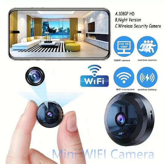 SECURECAM MINI - Magnetische Mini-WiFi-Kamera 1080P HD mit Nachtsicht und Bewegungserkennung