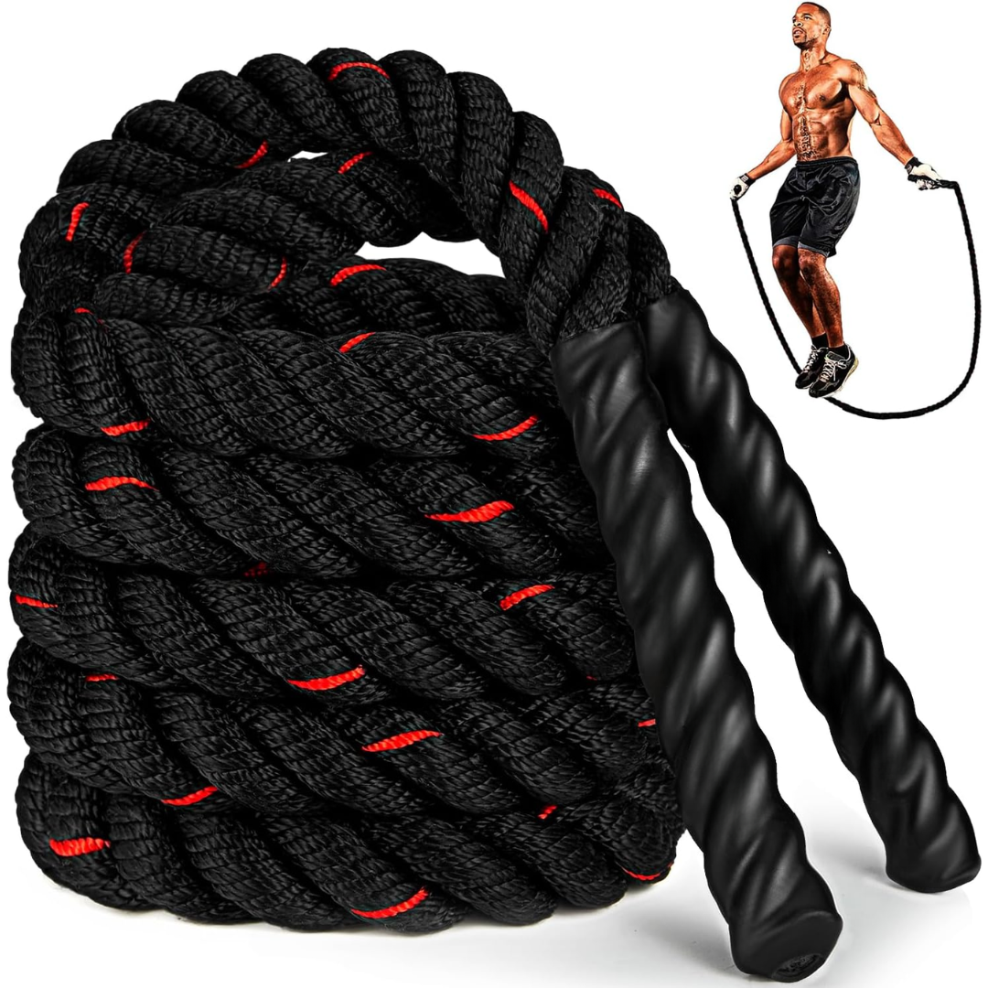  PowerJump - adjustable jump rope for fitness, strength and endurance training-2