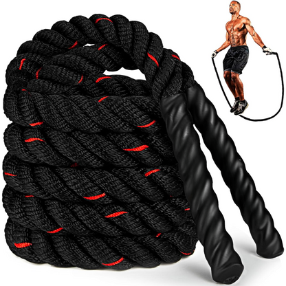  PowerJump - adjustable jump rope for fitness, strength and endurance training-2