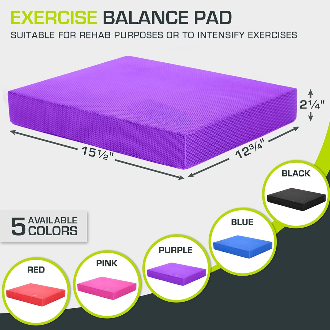  Non -slip yoga mat for yoga and stability training - BalancePro foam mat-6