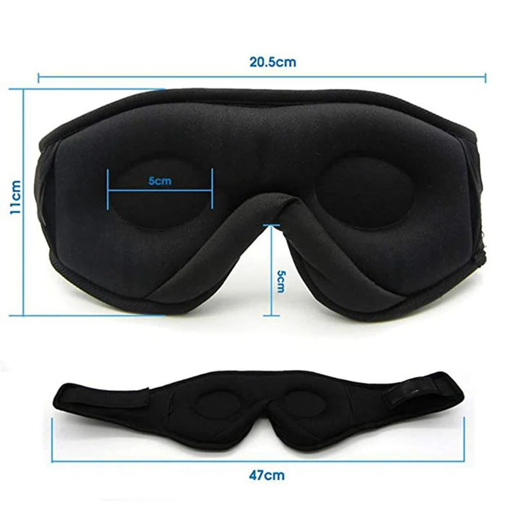 SNOOZEBEAT – Bluetooth sleep mask with music & 3D comfort design 2