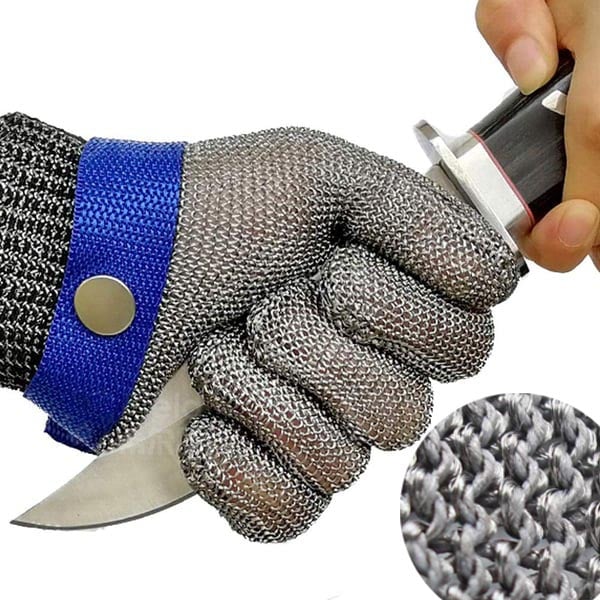 STEELSAFE PRO - Gants de sécurité en acier inoxydable avec résistance maximale à la coupure