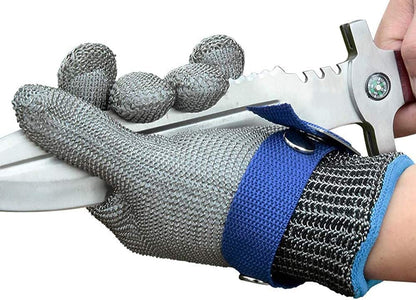 STEELSAFE PRO - Gants de sécurité en acier inoxydable avec résistance maximale à la coupure